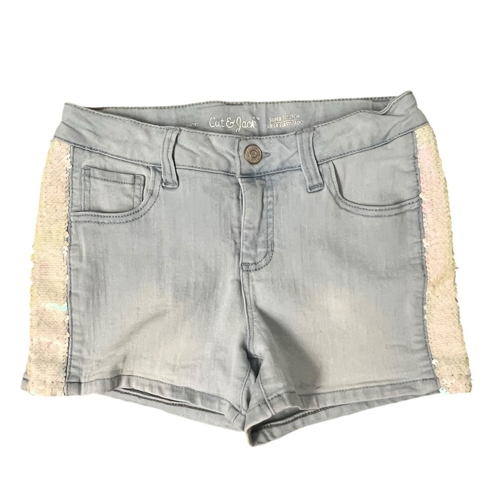 Cat & Jack Denim Shorts with Sequin Trim